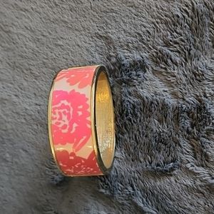 Gold and floral bracelet